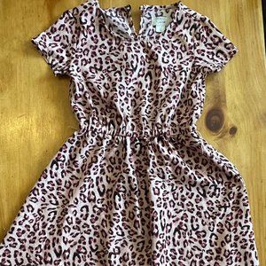 Pink cheetah dress